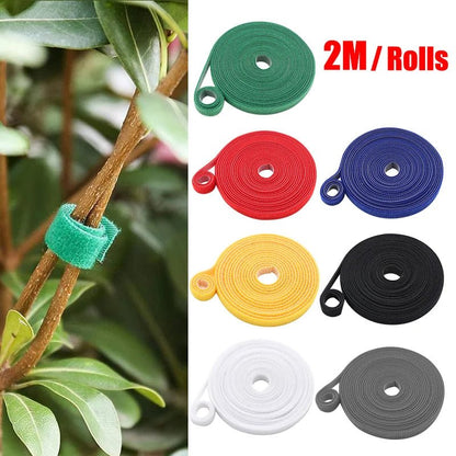 3 Rolls Green Garden Twine Plant Ties Nylon Plant Bandage Garden Hook Loop Bamboo Cane Wrap Support Garden Accessories - Avero
