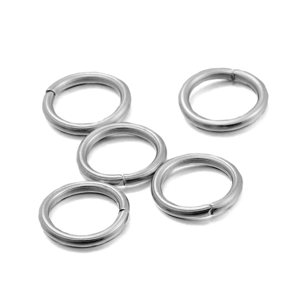 30 - 200Pcs 3 - 25mm Stainless Steel Split Ring Open Single Loops Jump Rings Connectors for DIY Jewelry Making Findings Accessories - Avero