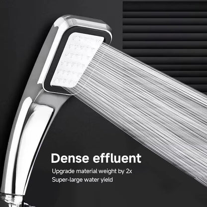 300 Holes Pressurized Square Showerhead - Water - Saving Handheld Rainfall Spray for Ultimate Bathroom Luxury - Avero