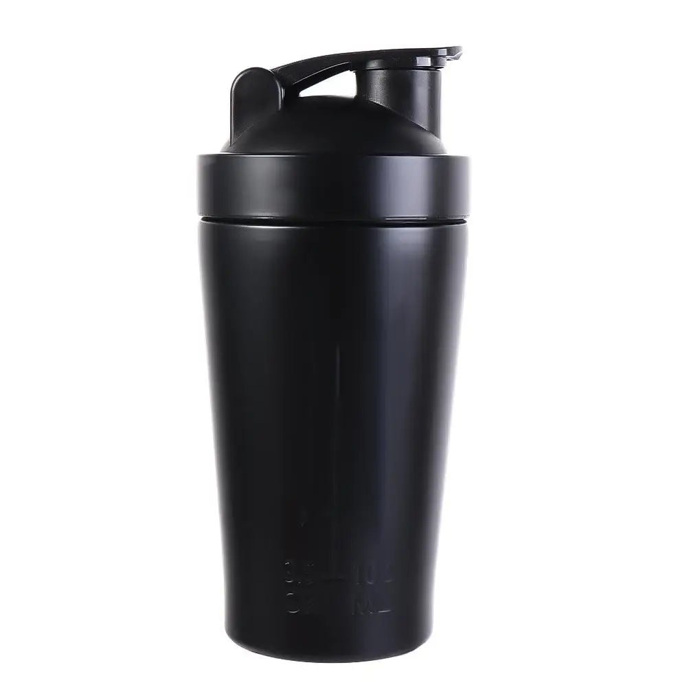 304 Stainless Steel Whey Shakes Cup 500ml/750ml Leak Proof Protein Powder Bottle Large Capacity with Scale - Avero