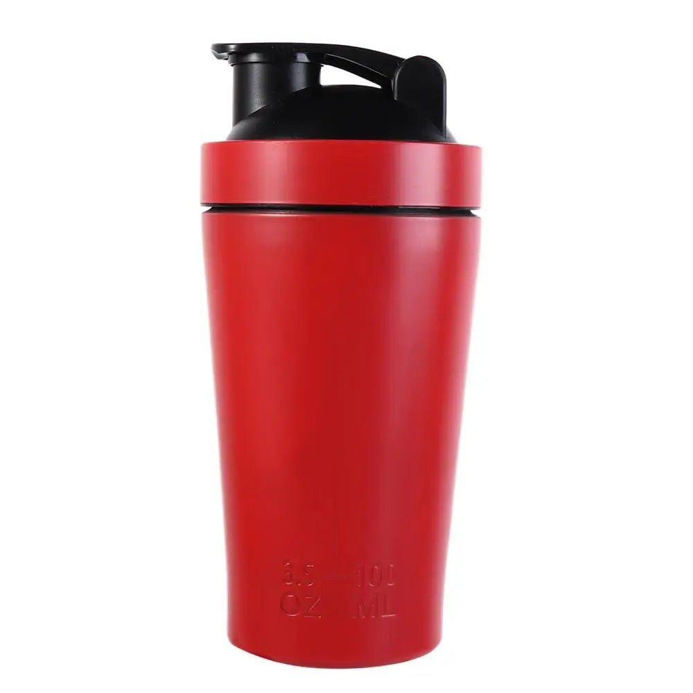 304 Stainless Steel Whey Shakes Cup 500ml/750ml Leak Proof Protein Powder Bottle Large Capacity with Scale - Avero