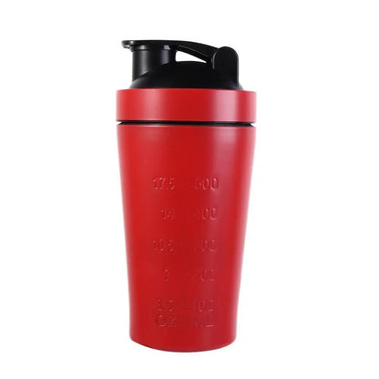 304 Stainless Steel Whey Shakes Cup 500ml/750ml Leak Proof Protein Powder Bottle Large Capacity with Scale - Avero
