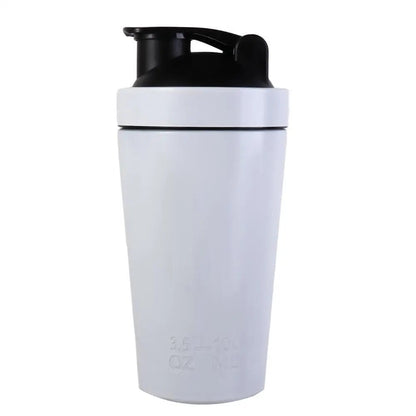 304 Stainless Steel Whey Shakes Cup 500ml/750ml Leak Proof Protein Powder Bottle Large Capacity with Scale - Avero