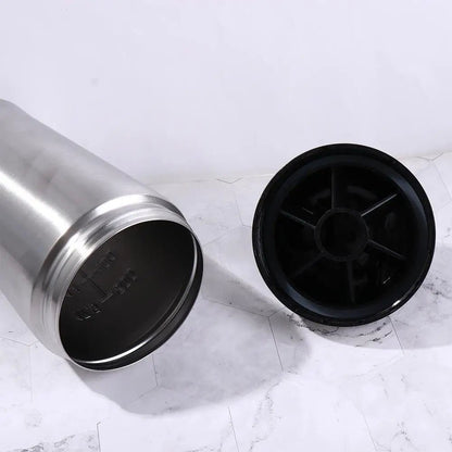 304 Stainless Steel Whey Shakes Cup 500ml/750ml Leak Proof Protein Powder Bottle Large Capacity with Scale - Avero