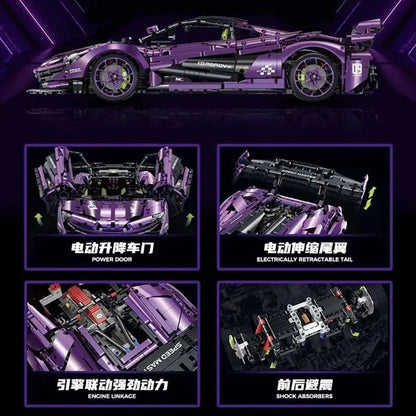 3568pcs RC Technical Remote Control Sports Car Building Blocks Model MOC P1 Racing Car Bricks Toys for Boys Kids Gift Set - Avero