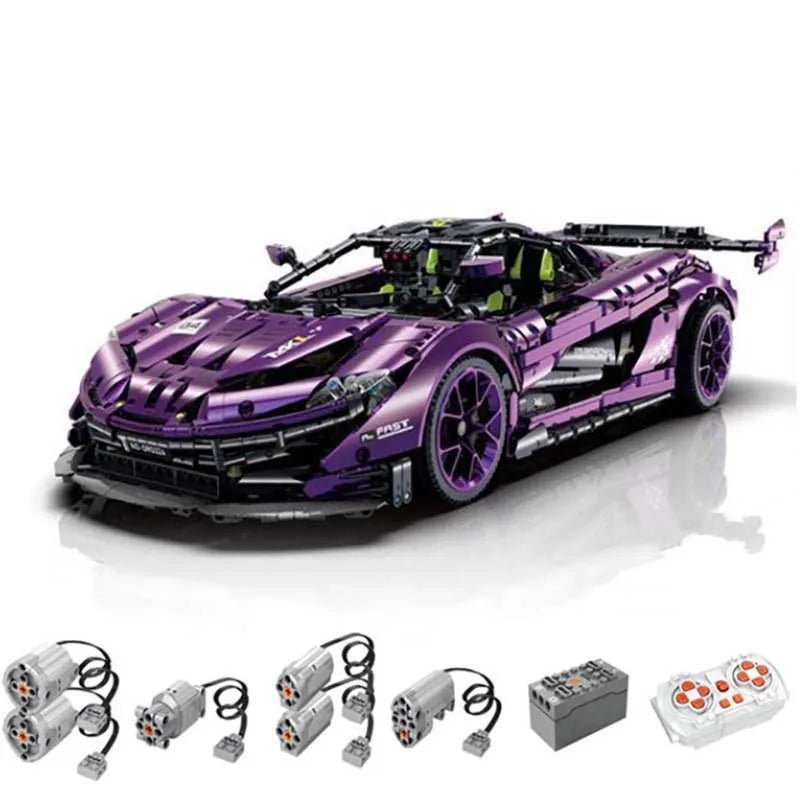 3568pcs RC Technical Remote Control Sports Car Building Blocks Model MOC P1 Racing Car Bricks Toys for Boys Kids Gift Set - Avero