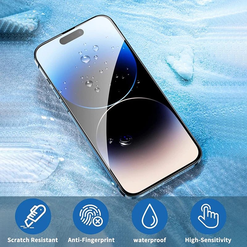 3/5PCS Glass Screen Protector Phone Case for IPhone 12 11 13 14 15 16 Pro Max Mini XS XR X 8 Plus 14Pro 13Pro IPones Front Cover - Avero