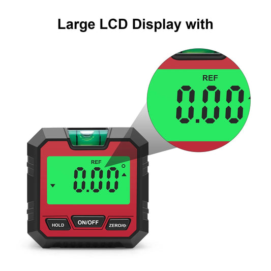 360 Degree Level Box Precision Digital Angle Protractor Universal Mini Digital Protractor Inclinometer Tester Measuring Tools - Avero