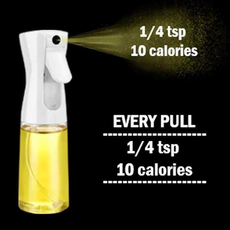 3PCS 200/300ml Oil Sprayer Bottle 1PC Kitchen Cooking Oil Dispenser Fitness Fat Loss Camping BBQ Vinegar Sauce Sprayer Bottle - Avero