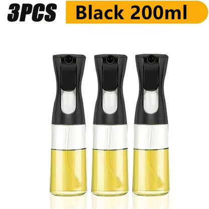 3PCS 200/300ml Oil Sprayer Bottle 1PC Kitchen Cooking Oil Dispenser Fitness Fat Loss Camping BBQ Vinegar Sauce Sprayer Bottle - Avero