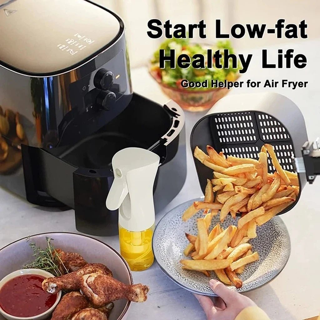 3PCS 200/300ml Oil Sprayer Bottle 1PC Kitchen Cooking Oil Dispenser Fitness Fat Loss Camping BBQ Vinegar Sauce Sprayer Bottle - Avero