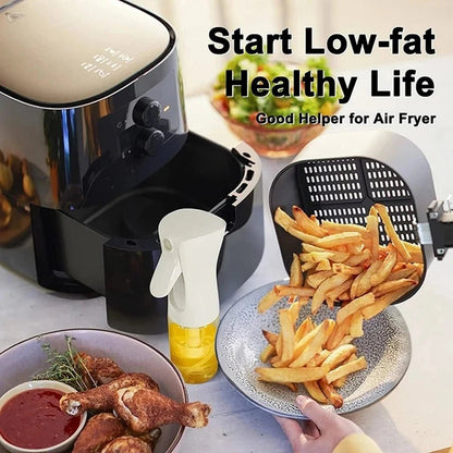 3PCS 200/300ml Oil Sprayer Bottle 1PC Kitchen Cooking Oil Dispenser Fitness Fat Loss Camping BBQ Vinegar Sauce Sprayer Bottle - Avero