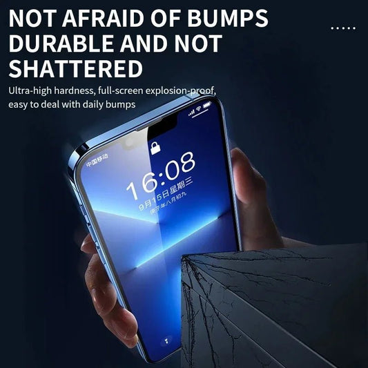 3Pcs Tempered Glass for iPhone 14 13 12 11 15 Pro Max Mini Screen Protector for iPhone XR X XS MAX 7 8 Plus 16 Protective Glass - Avero