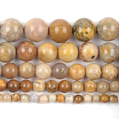 4 - 12mm Natural Chrysanthemum Onyx Round Loose Beads for Jewelry Making DIY Bracelet Necklace Accessories 15inches - Avero