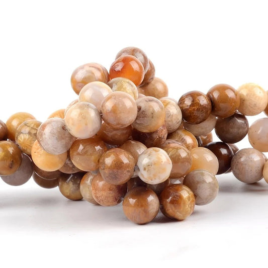 4 - 12mm Natural Chrysanthemum Onyx Round Loose Beads for Jewelry Making DIY Bracelet Necklace Accessories 15inches - Avero