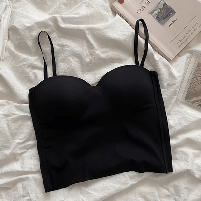 4 Colors Camisole for Women Fitness Crop Tops Summer Elegant Sexy All - match Casual Aesthetic Solid New - Avero