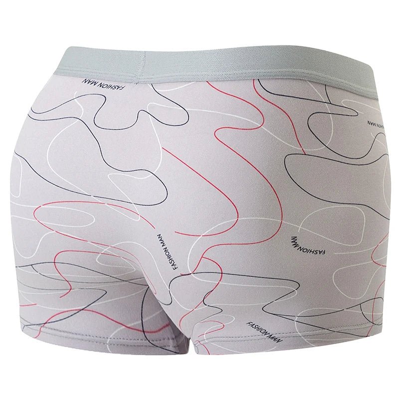 4 Pack Europe and America Size MEN'S FASHION Sexy Boxer Underwear Antibacterial Breathable plus Size Fat MEN'S Shorts Underwear - Avero