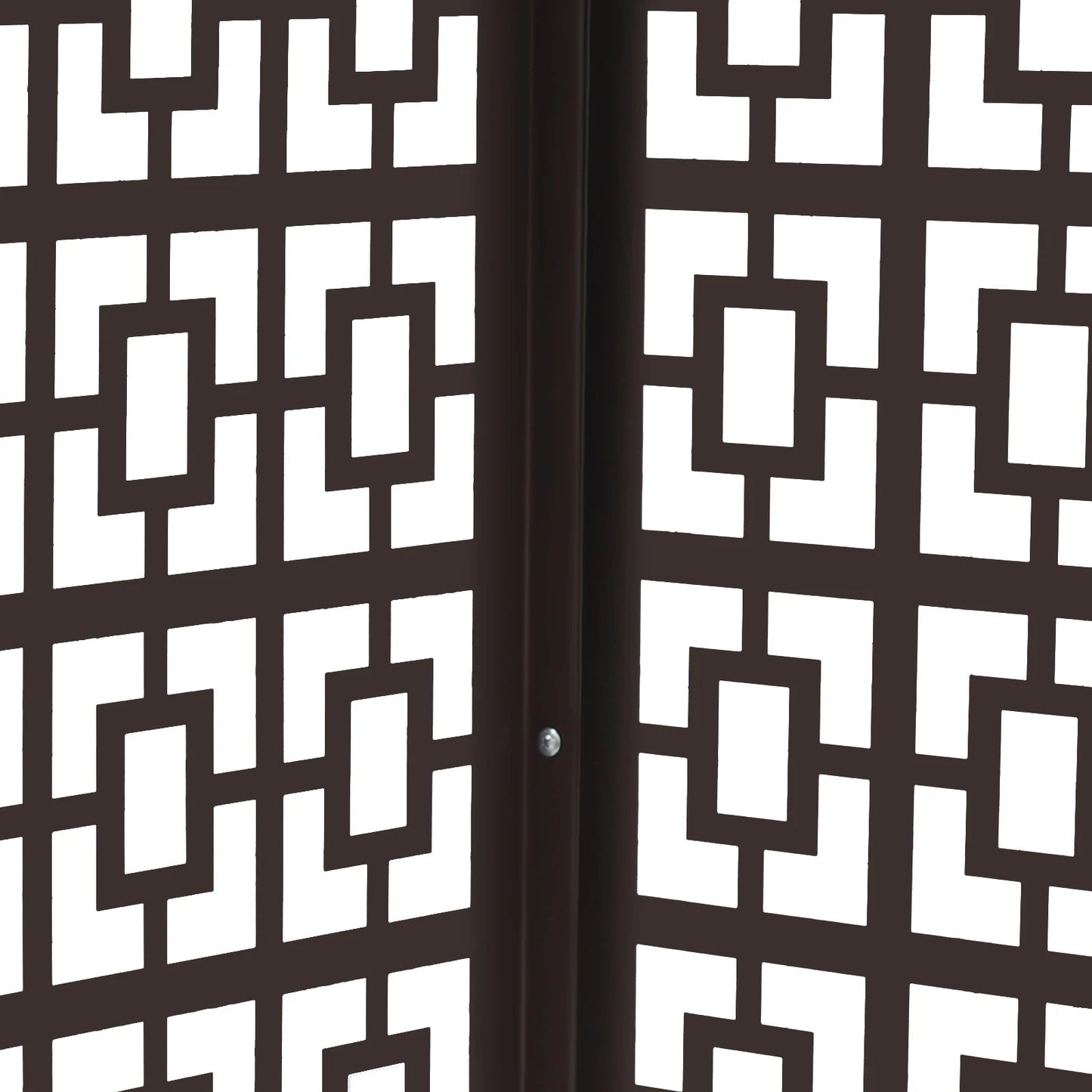 4 Panels Air Conditioner Fence Coffee Color 1.5P Privacy Fence Cover for A/C Conditioning Unit Outdoor Units - Avero