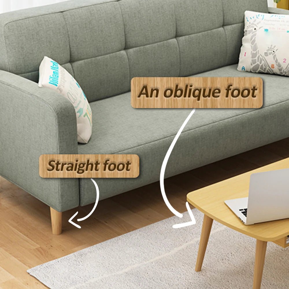 4 Pcs Furniture Legs Wooden Solid Furniture Feet Oblique/Straight Table Feet Non - slip Chair Feet Replacement Feet Sloping - Avero