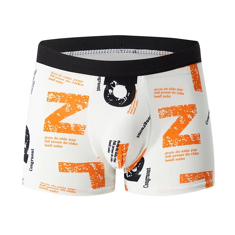 4 - Piece Men's Fashion Print Mix And Match Underwear Beach Shorts Comfortable Breathable Teenager Plus Size 5xl6xl Boyshort. - Avero