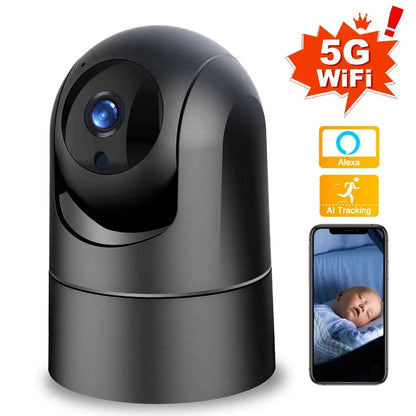 4MP IP Camera 5G Wifi 2K Baby Monitor 1080P Mini Indoor CCTV Security Camera Auto Tracking Audio Video Surveillance Camera Alexa - Avero