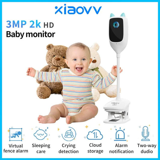 4MP Wifi Indoor High - Definition Crying Detection Video Baby Monitor Full - Color Night Vision 360 Degree Rotating Network Camera - Avero