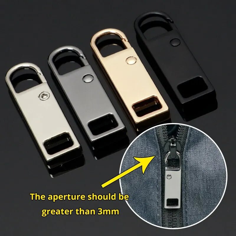 4pcs/8pcs Detachable Zipper Pull, Multi Color Replacement Zipper Accs For Jeans & Backpack, Sewing Tools - Avero