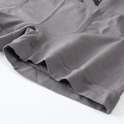 5 Pcs Thin Style Men's High Elastic Plain Color Comfortable Boxer Briefs Panties Breathable Pantyhose - Avero