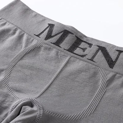 5 Pcs Thin Style Men's High Elastic Plain Color Comfortable Boxer Briefs Panties Breathable Pantyhose - Avero