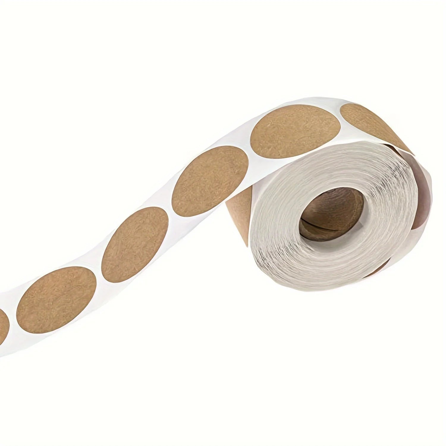 500 pcs / 1 roll ，kraft round self - adhesive label paper items classification name stickers personalized labels - Avero
