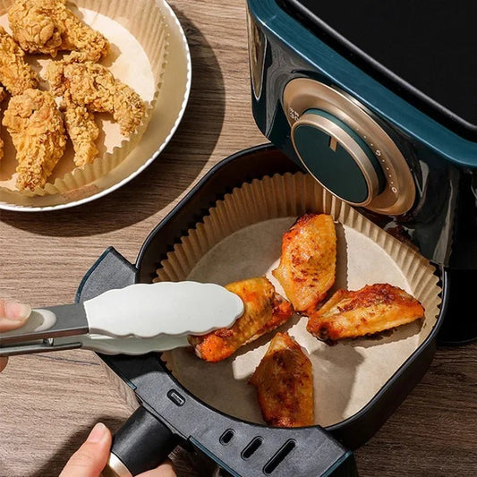 50/100/200pcs Disposable Air Fryer Paper Round/Square Special Paper Food Silicon Oil Paper Air Fryer Liners Baking Paper - Avero