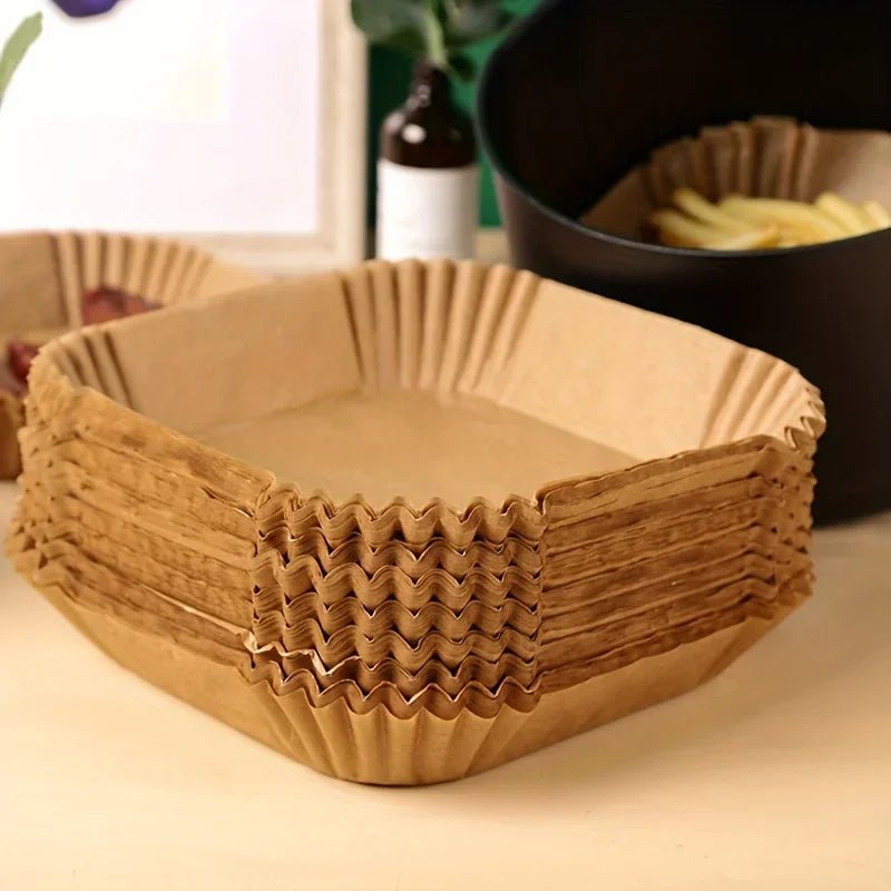 50/100pcs Square Silicone Oil Paper Mini Air Fryer Liner Suitable For Most Air Fryers Non Stick Air Fryer - Avero