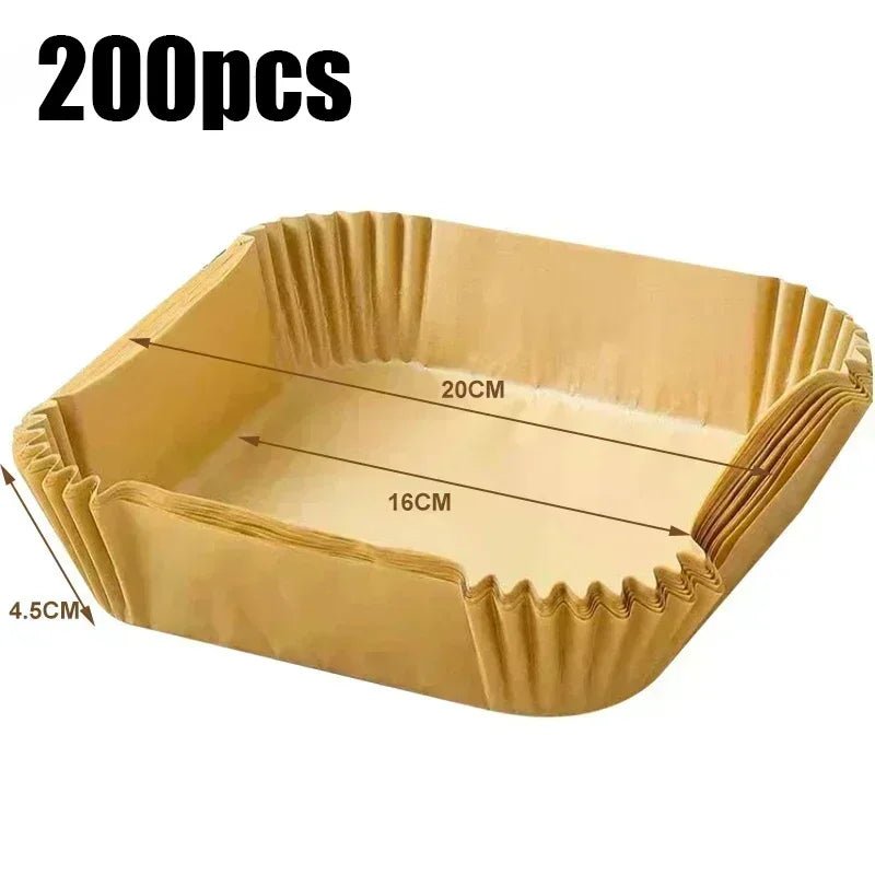 50/100pcs Square Silicone Oil Paper Mini Air Fryer Liner Suitable For Most Air Fryers Non Stick Air Fryer - Avero