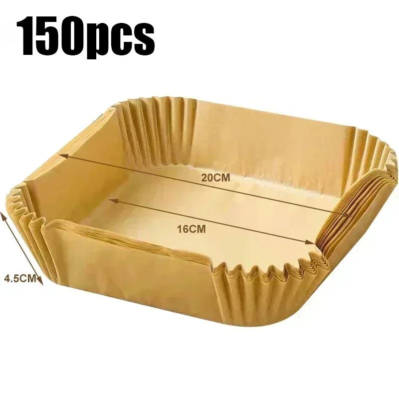 50/100pcs Square Silicone Oil Paper Mini Air Fryer Liner Suitable For Most Air Fryers Non Stick Air Fryer - Avero