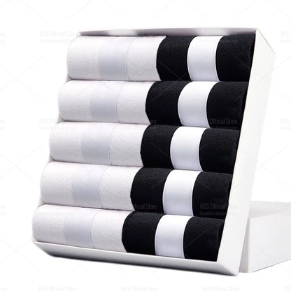 5/10 Pairs Men'S Cotton Blend Socks Black Business Men Socks Soft Breathable Summer Winter for Male Socks plus Size (6.5 - 14) - Avero