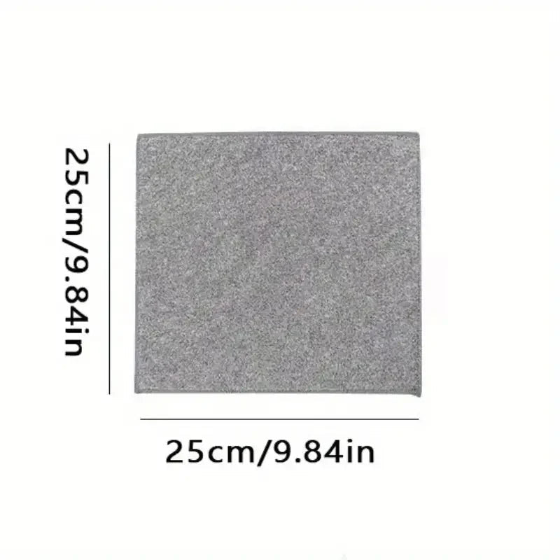 5/10/20pcs Kitchen Towel, Ultra - fine Fiber Light Gray Cleaning Cloth Set, Absorbent, Soft And Stain - removing Cloth - Avero