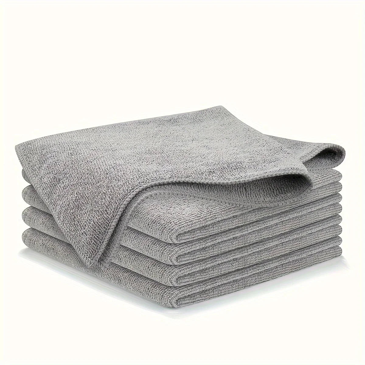 5/10/20pcs Kitchen Towel, Ultra - fine Fiber Light Gray Cleaning Cloth Set, Absorbent, Soft And Stain - removing Cloth - Avero