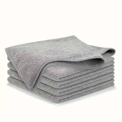 5/10/20pcs Kitchen Towel, Ultra - fine Fiber Light Gray Cleaning Cloth Set, Absorbent, Soft And Stain - removing Cloth - Avero