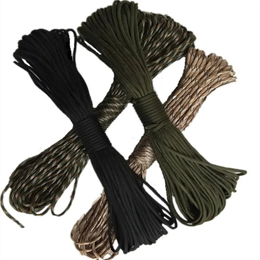 550 Military Paracord 7 Strand 4mm Tactical Parachute Cord Camping Accessories Outdoor Survival DIY Bracelet Rope - Avero