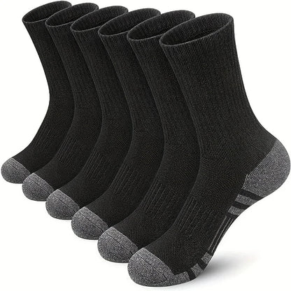 5Pairs/Lot Men's Socks Mid - tube Socks Absorb Sweat Running Professional Sports Socks Breathable Outdoor Basketball Riding Socks - Avero