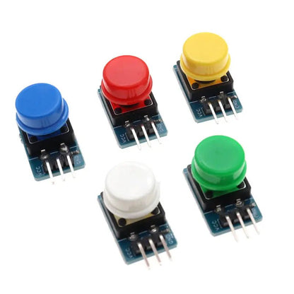 5pcs 12X12MM Big key module Big button module Light touch switch module with hat High level output for arduino or raspberry pi 3 - Avero
