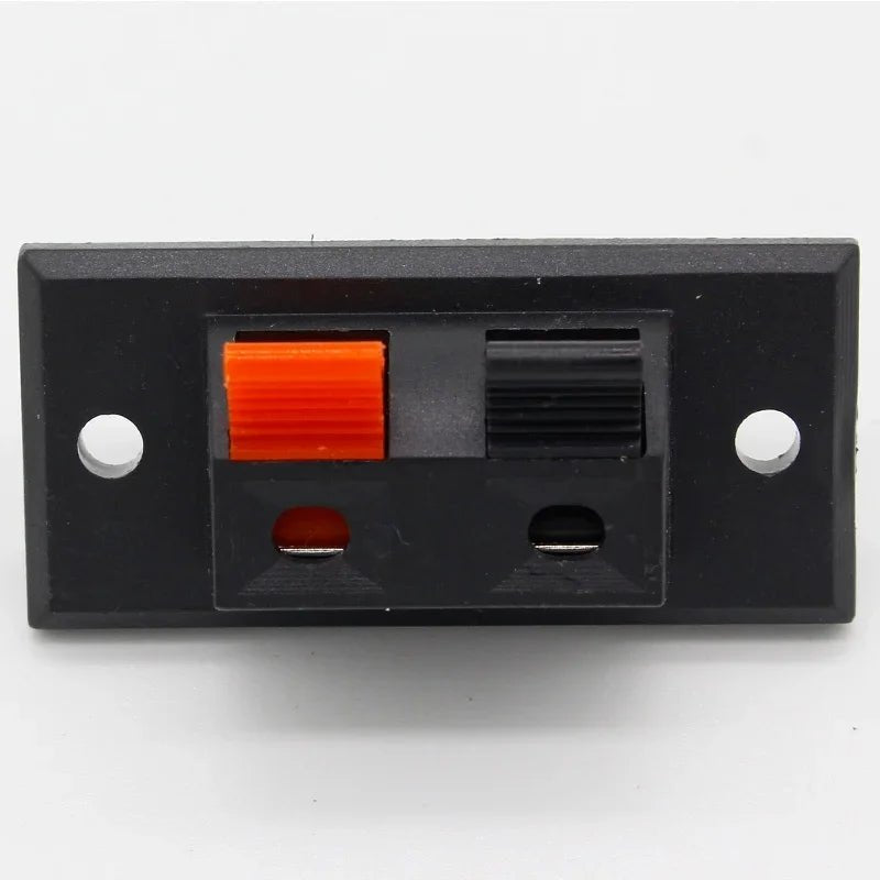 5pcs 2 Positions Connector Terminal Push in Jack Spring Load Audio Speaker Terminals - Avero