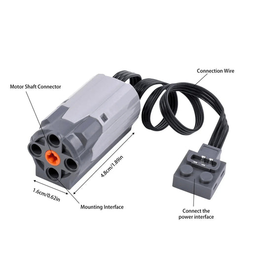 5PCS MOC Power Functions Kit with 8881 AA Battery Box & 4 Motors for Legoeds Sets - Avero