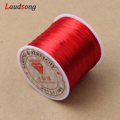 60M 0.5 - 1.2mm Strong Elastic Crystal Beading Cord Bracelet Necklace Stretch Thread String For Jewelry Making Diy Flexible Line - Avero