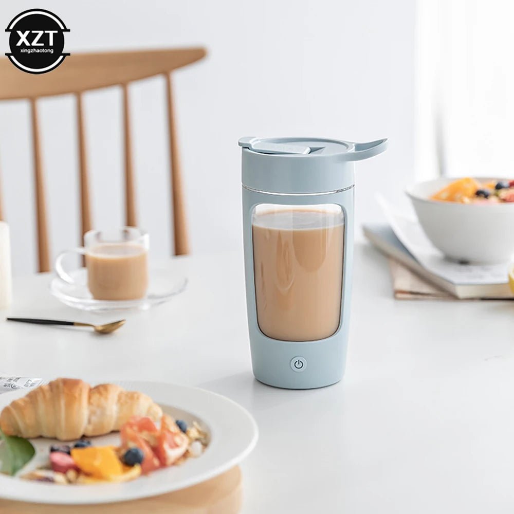 650Ml Electric Protein Shaker Bottle USB Rechargeable Whey Protein Powder Mixing Bottle Sports Fitness Gym Outdoor Travel Bottle - Avero