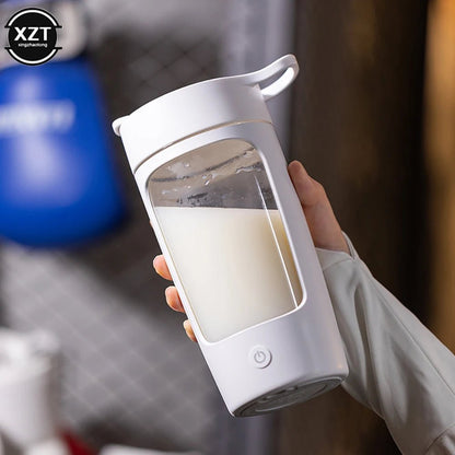 650Ml Electric Protein Shaker Bottle USB Rechargeable Whey Protein Powder Mixing Bottle Sports Fitness Gym Outdoor Travel Bottle - Avero