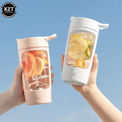 650Ml Electric Protein Shaker Bottle USB Rechargeable Whey Protein Powder Mixing Bottle Sports Fitness Gym Outdoor Travel Bottle - Avero