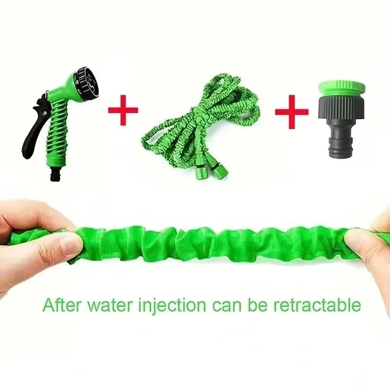 7Water Spraying Functions, Expandable Magic Hose, High - Pressure Car Wash, Water Gun Home Garden Watering Hose pet cat dog shower - Avero