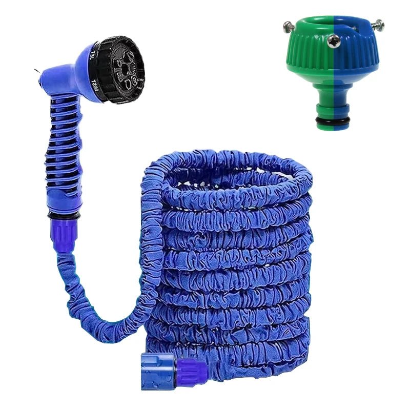 7Water Spraying Functions, Expandable Magic Hose, High - Pressure Car Wash, Water Gun Home Garden Watering Hose pet cat dog shower - Avero