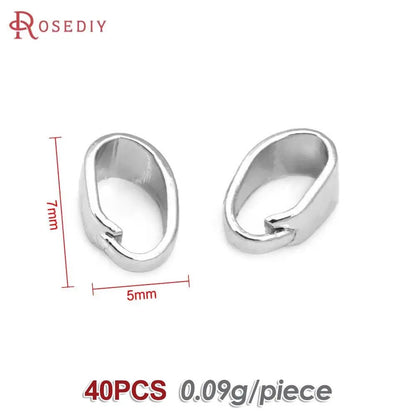 7x3.5MM 6x4MM 7x5MM 9x4MM 18K Gold Color Brass Charms Connector Pendants Clasps Jewelry Making Supplies Diy Findings Accessories - Avero